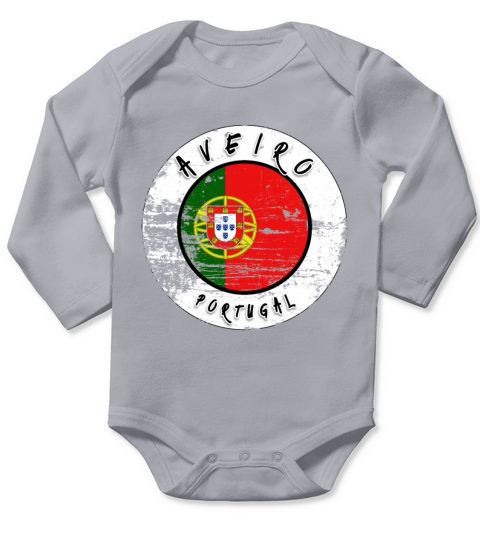 Aveiro Portugal Vintage Long Sleeve Baby One-Piece