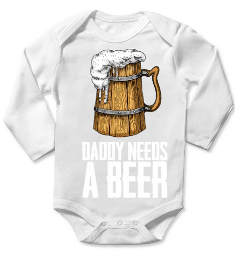 Beer Brewery Long Sleeve Baby One-Piece