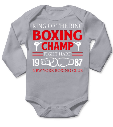 Boxing Champion Long Sleeve Baby One-Piece