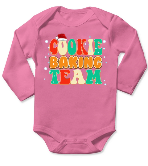 Classic Vintage Family Pajama Cookie Baking Long Sleeve Baby One-Piece