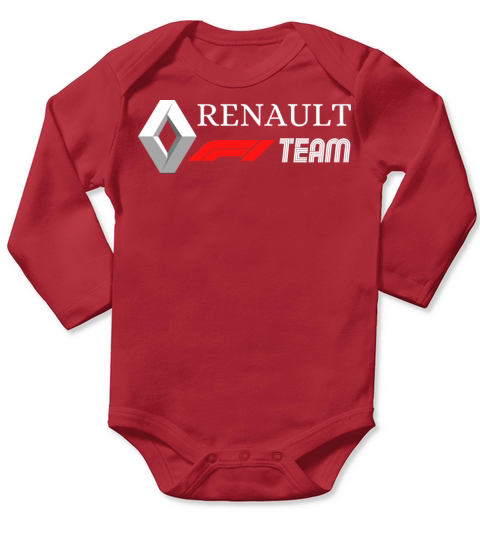 renault f1 sport black polo t shirt hat vintage Long Sleeve Baby One-Piece