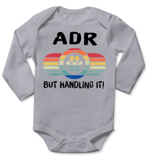 retro adr but handling it funny for veterinary Long Sleeve Baby One-Piece