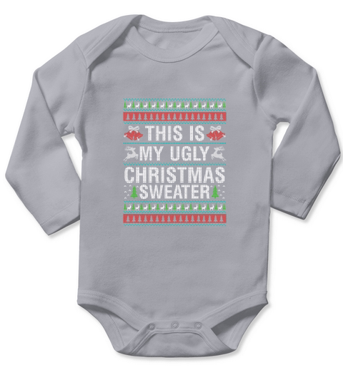 This My Ugly Christmas Sweater Long Sleeve Baby One-Piece