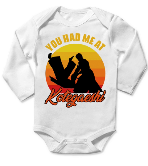 You Had Me At Retro Kotegaeshi Sunset Aikido Long Sleeve Baby One-Piece
