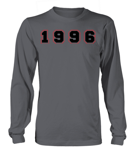 1996 Year Number Long sleeved Unisex