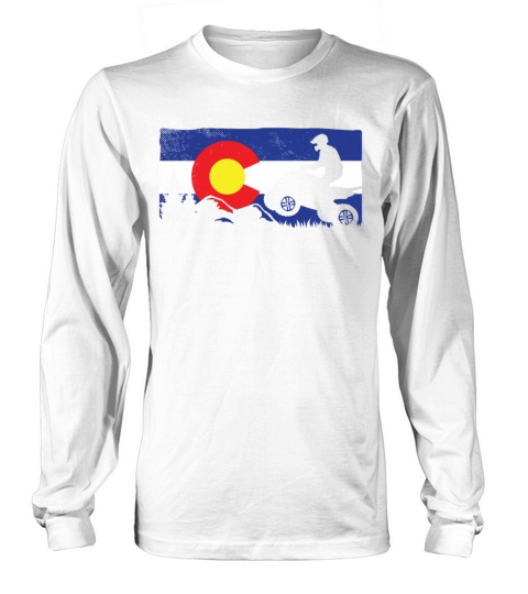 all terrain vehicles vintage colorado flag Long sleeved Unisex
