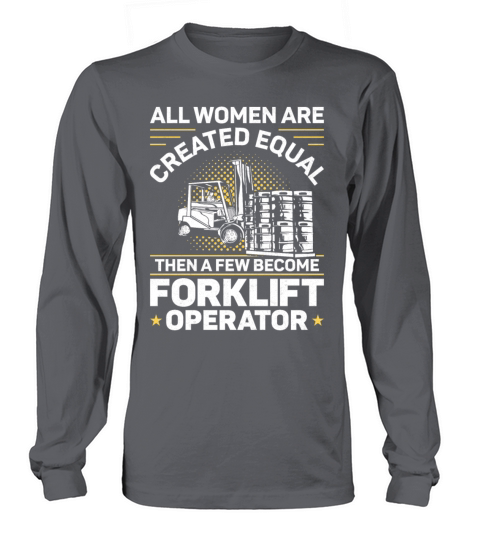 Certified Forklift Truck Operator Long sleeved Unisex