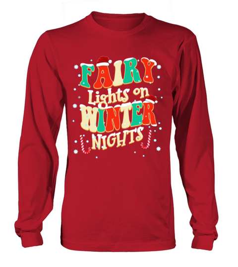Christmas Quotes Fairy Lights on Winter Long sleeved Unisex
