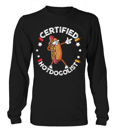 Cool Hot Dog Design For Men Women Boys Sausage Hot Long sleeved Unisex