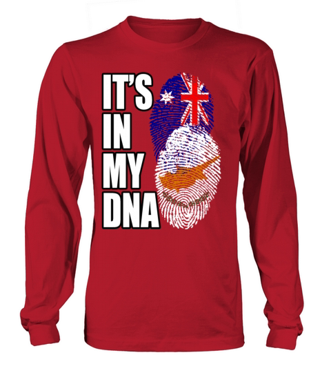 Cypriot And Australian Mix Heritage DNA Flag Long sleeved Unisex