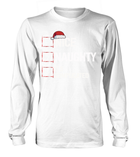 Nice Naughty Its Complicated Christmas List Santa Long sleeved Unisex