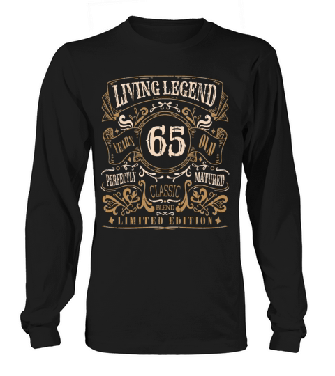 Retro Vintage Birth Whiskey Age 65 Years Old Long sleeved Unisex