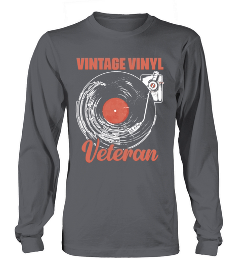 Retro Vintage Vinyl Veteran LP for Music Lover Long sleeved Unisex