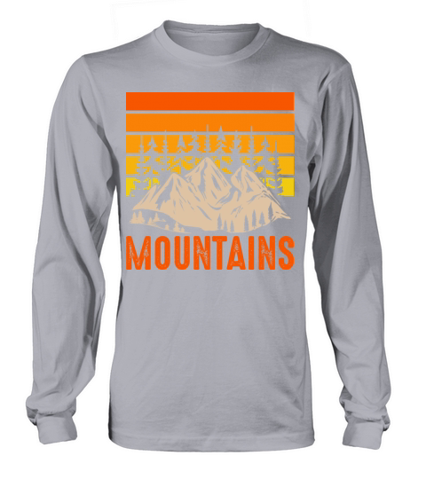 Vintage Mountains Climber Hiker Long sleeved Unisex