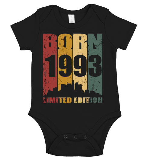 30th birthday born 1993 limited edition Short Sleeve Baby One-Piece