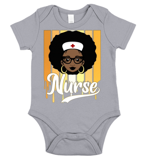 African American Nurse Strong Melanin Girl Melanin Short Sleeve Baby One-Piece