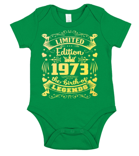 Birthday 1973 limited edition Short Sleeve Baby One-Piece