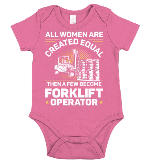 Certified Forklift Truck Operator Short Sleeve Baby One-Piece