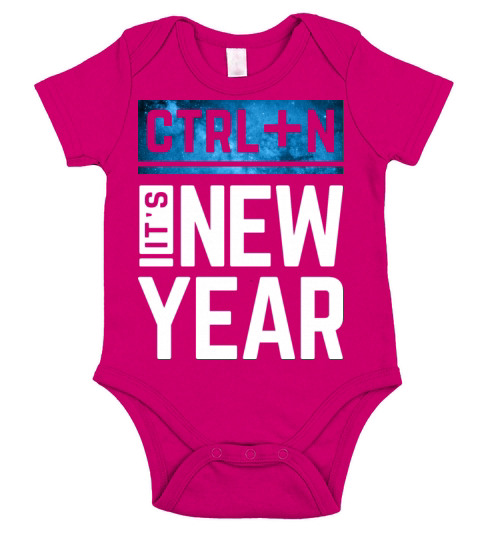 ctrl+n its new year inspiration gift idea quote Short Sleeve Baby One-Piece