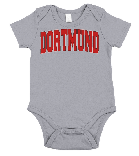 Dortmund Germany Varsity Style Vintage Retro Germa Short Sleeve Baby One-Piece