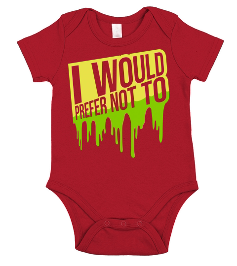 I prefer not to Short Sleeve Baby One-Piece