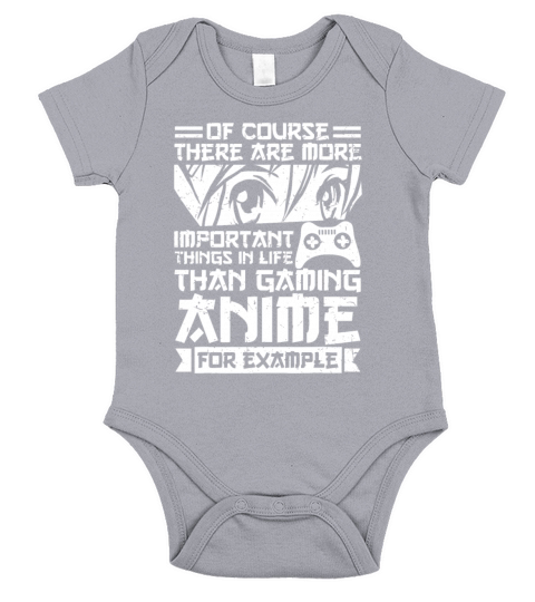 Japanese Funny There Are More Important Things Inf Short Sleeve Baby One-Piece