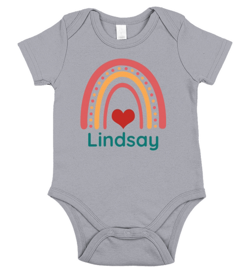 Lindsay Vintage Boho Rainbow Short Sleeve Baby One-Piece