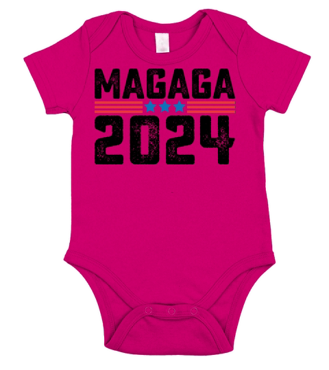 Magaga 2024 America Glorious Again Short Sleeve Baby One-Piece