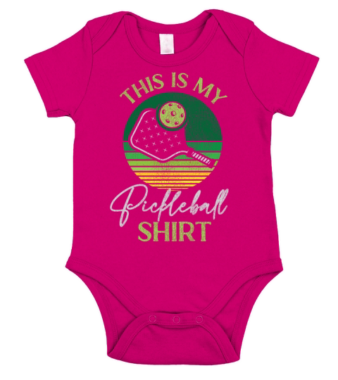 Pickleball Retro Vintage This Is Short Sleeve Baby One-Piece