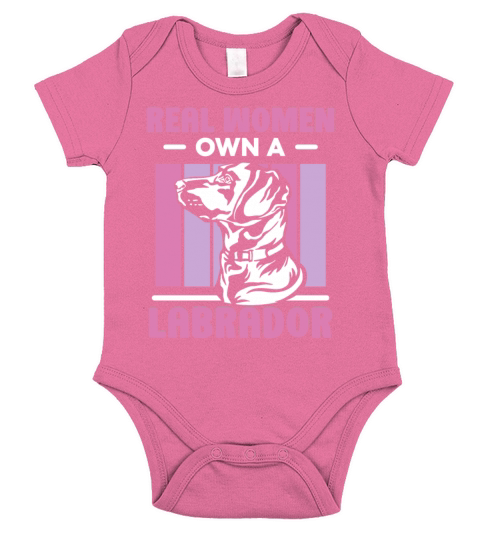 Real women own a Labrador Short Sleeve Baby One-Piece