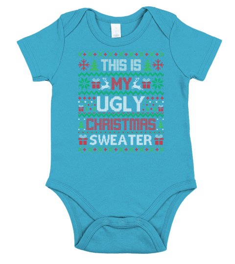 This Is My Ugly Christmas Sweater Short Sleeve Baby One-Piece