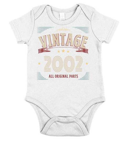 VINTAGE 2002 ALL ORIGINAL PARTS Short Sleeve Baby One-Piece