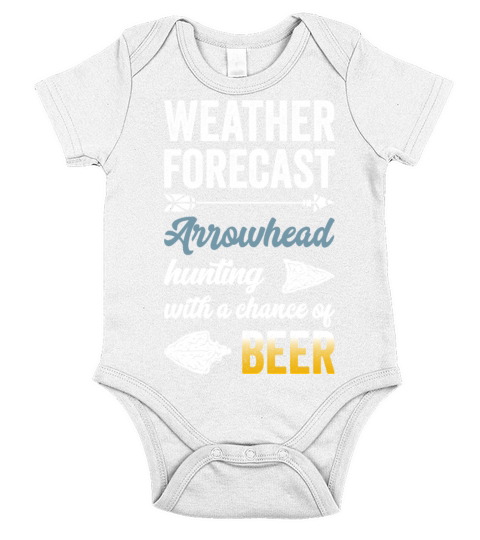 Weather Forecast Arrowhead Hunting Short Sleeve Baby One-Piece