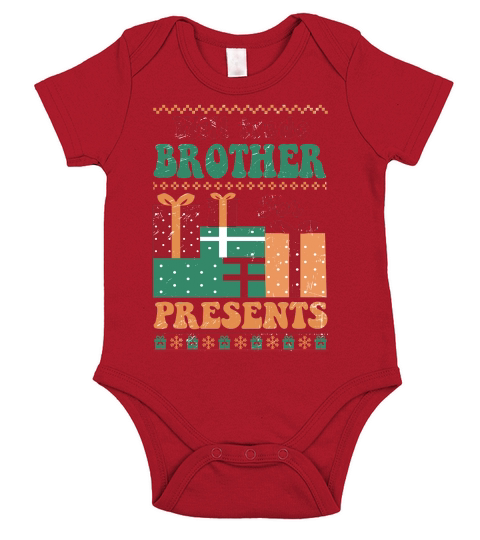 Will trade brother for presents ugly christmas shirt Short Sleeve Baby One-Piece