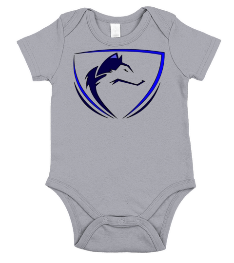 wolf Short Sleeve Baby One-Piece
