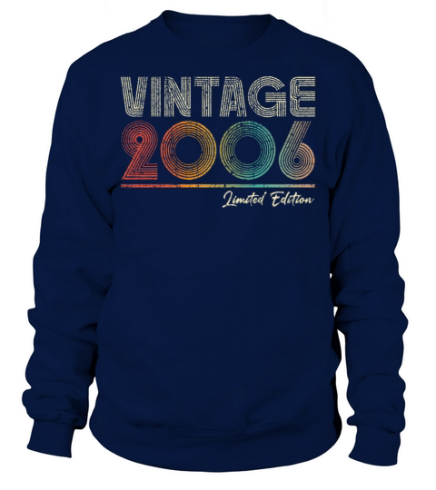 17 Years Old Vintage 2006 17th Birthday Gifts Sweatshirt Unisex