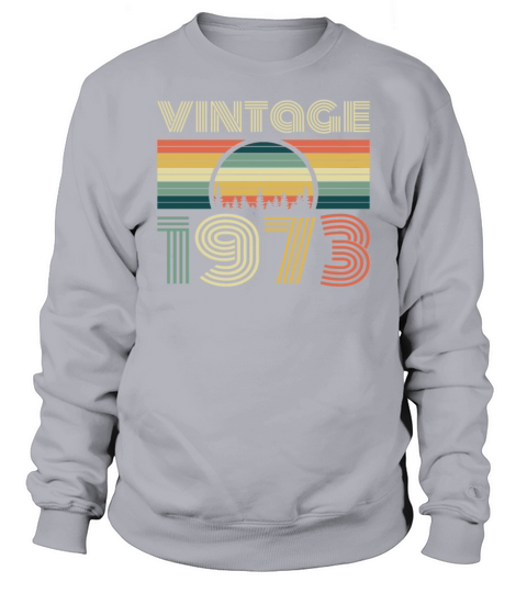 1973 Vintage born in Retro age Birthday gift idea Sweatshirt Unisex
