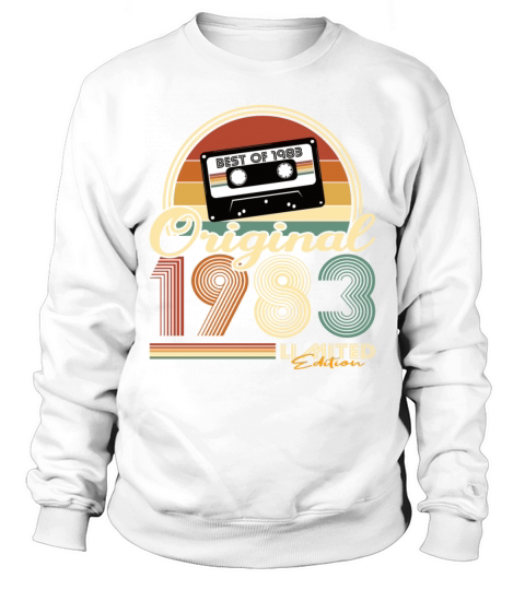 40th birthday vintage 1983 original 1983 Sweatshirt Unisex
