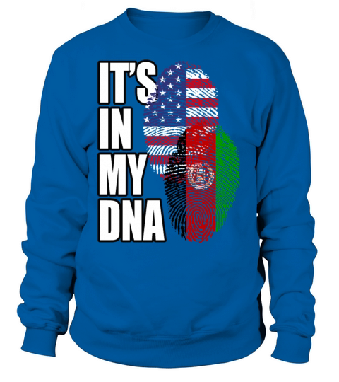 Afghan And American Mix Heritage DNA Flag Sweatshirt Unisex