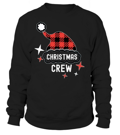 Christmas Crew Hat Pajama Group Funny Matching Sweatshirt Unisex