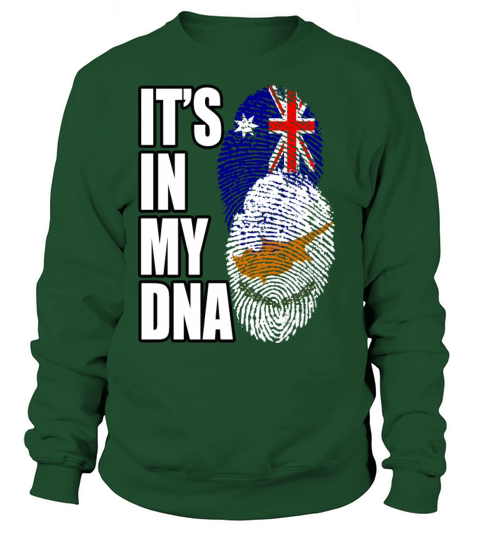 Cypriot And Australian Mix Heritage DNA Flag Sweatshirt Unisex
