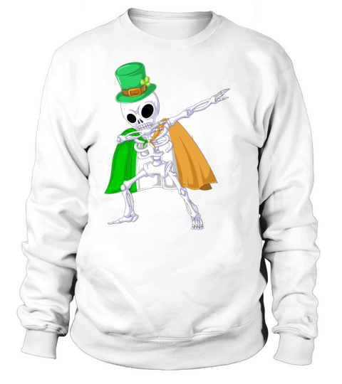 dabbing skeleton st patricks day Sweatshirt Unisex