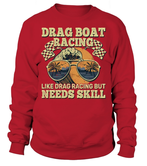 drag boat driver speedboat racing vintage Sweatshirt Unisex