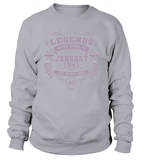 january 1983 birthday vintage Sweatshirt Unisex