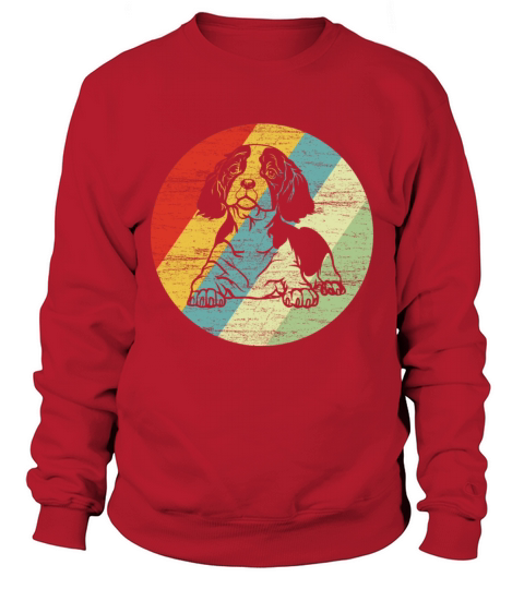 King Charles Spaniel Retro Dog Gift Sweatshirt Unisex