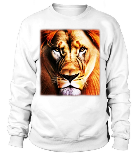 Lion Africa predator print head imprint with wild Sweatshirt Unisex