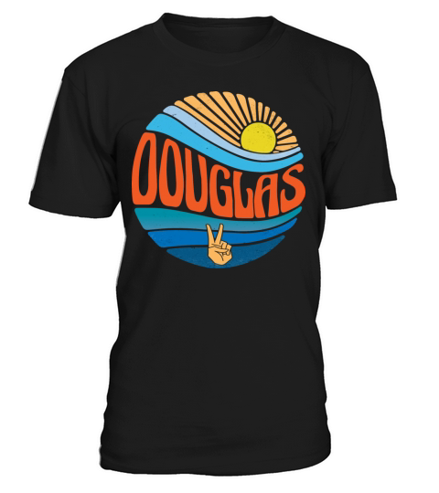 Douglas Shirt Vintage Sunset Douglas Groovy Tie T-Shirt Unisex
