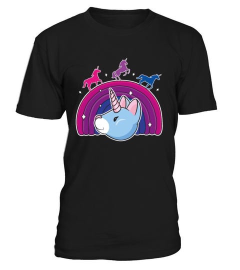 Kawaii Bisexual Pride Unicorn Bi Rainbow T-Shirt Unisex