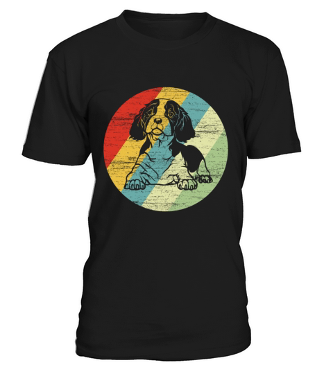 King Charles Spaniel Retro Dog Gift T-Shirt Unisex