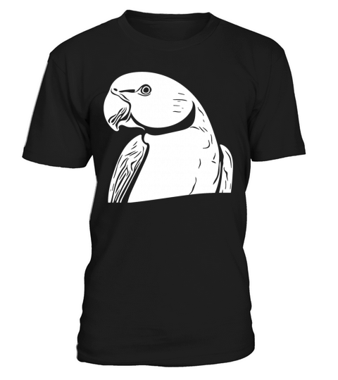 Ring-necked Parakeet Portrait Vintage Parrot T-Shirt Unisex